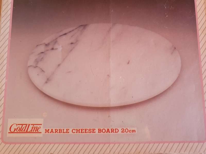 Round Marble Cheese Board - 20cm