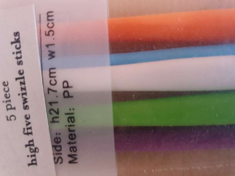 Set of 5 Swizzle Sticks