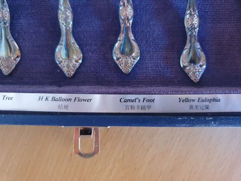 Vintage Silver Plated Hong Kong Collectors Treasury Teaspoons