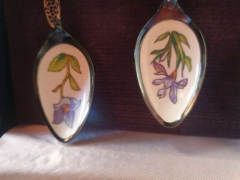 Vintage Silver Plated Hong Kong Collectors Treasury Teaspoons