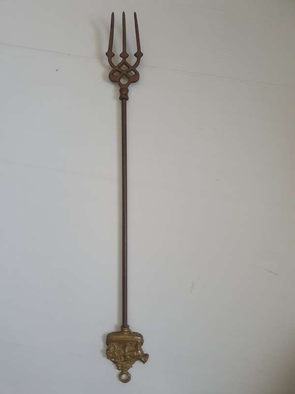 Long Brass Fork - 47cm