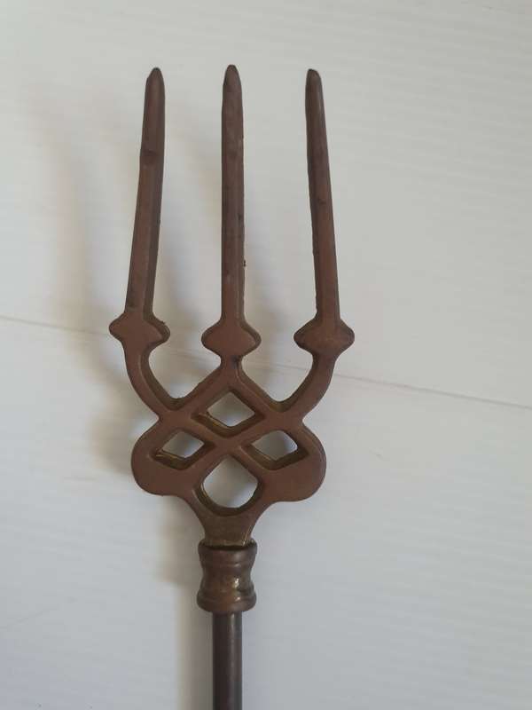 Long Brass Fork - 47cm