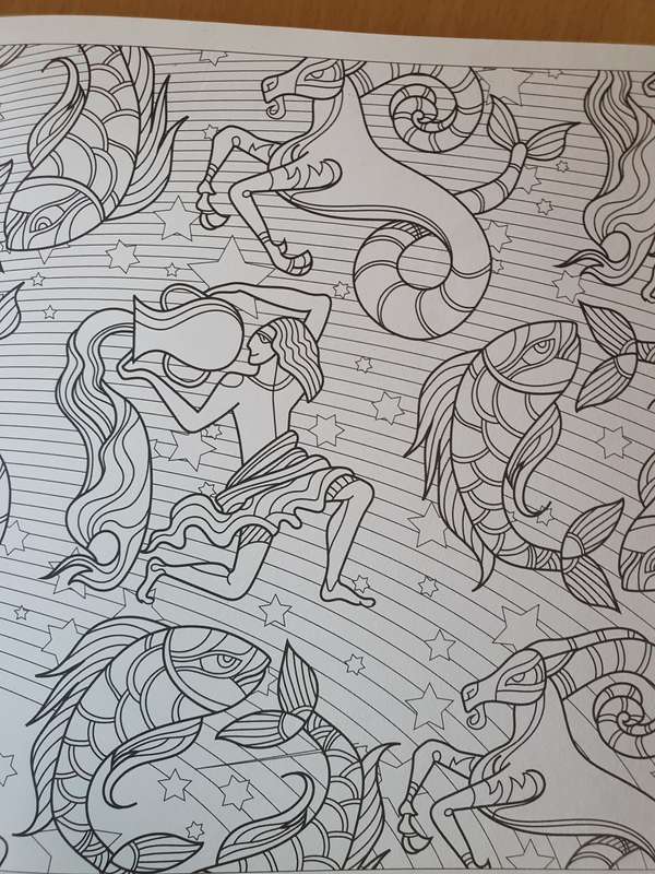 Art Therapy - 50 Mindful Patterns - Signs of The Zodiac