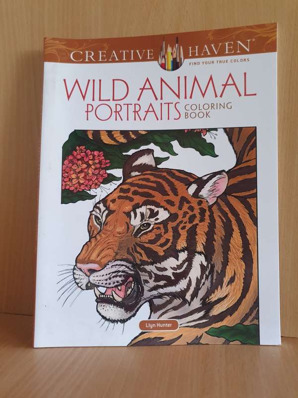 Wild Animal Portraits Colouring Book