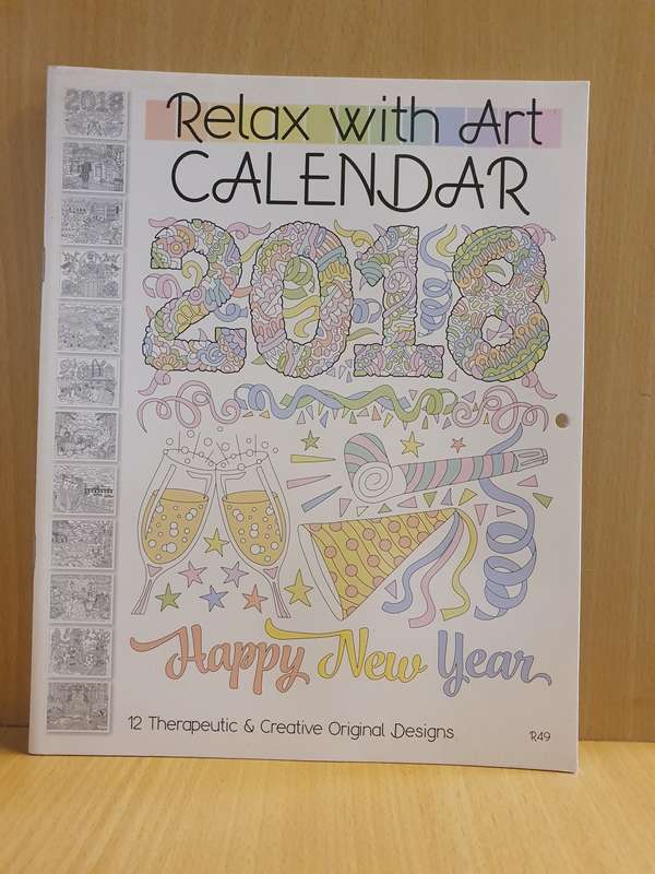 Relax with Art Calendar 2018 Colouring Book