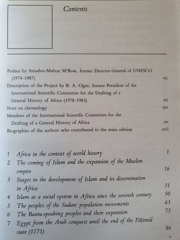 General History of America - III Africa from the Seventh to the Eleven Century: L. Hrbek
