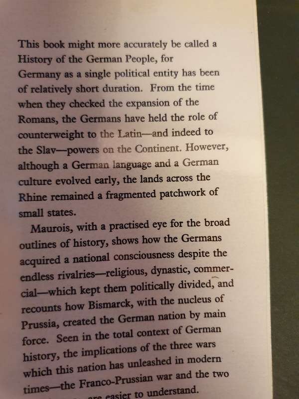 An Illustrated History of Germany , Andre Maurois (Hardcover)
