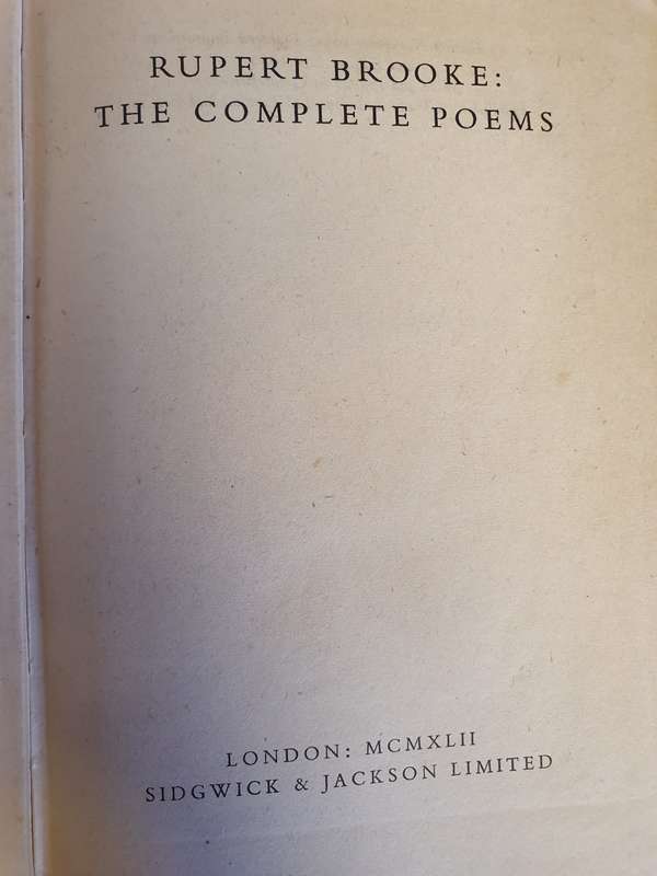 Rupert Brooke: The Complete Poems