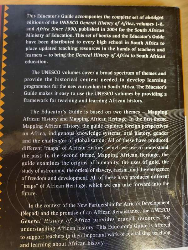 Educator`s Guide to the UNESCO General History of Africa: J. Bam & C. Dyer (Paperback)