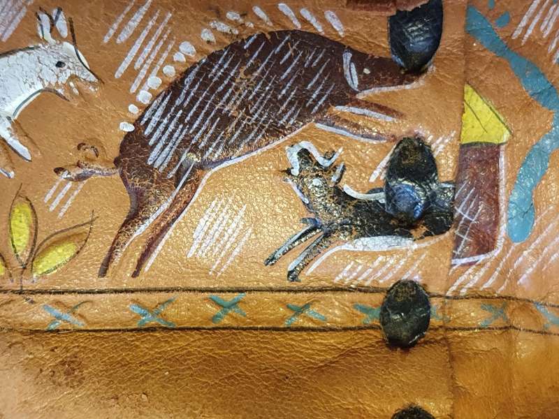 Small Leather Tote Bag (height 17cm width 10cm)