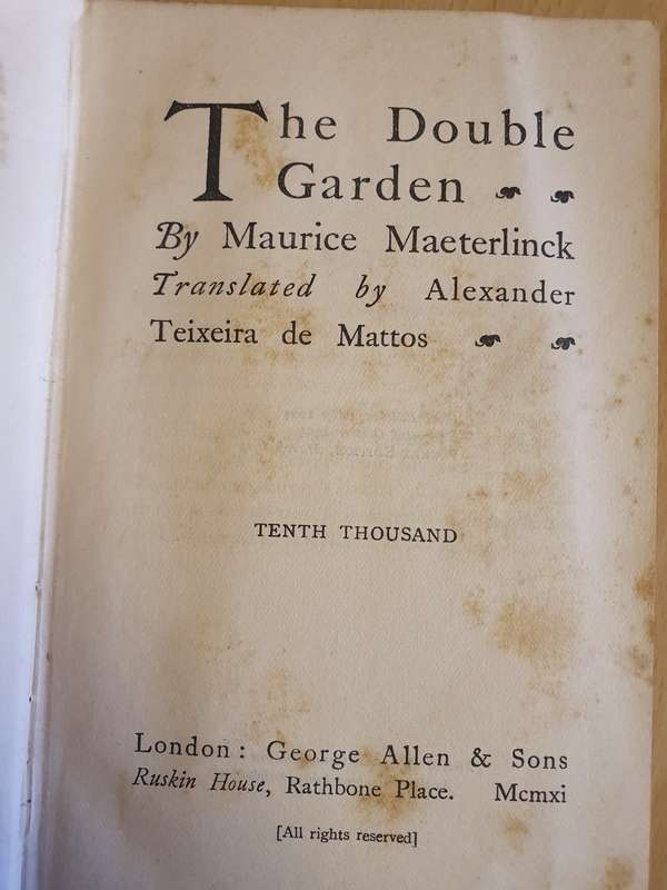 The Double Garden by Maurice Maeterlinck