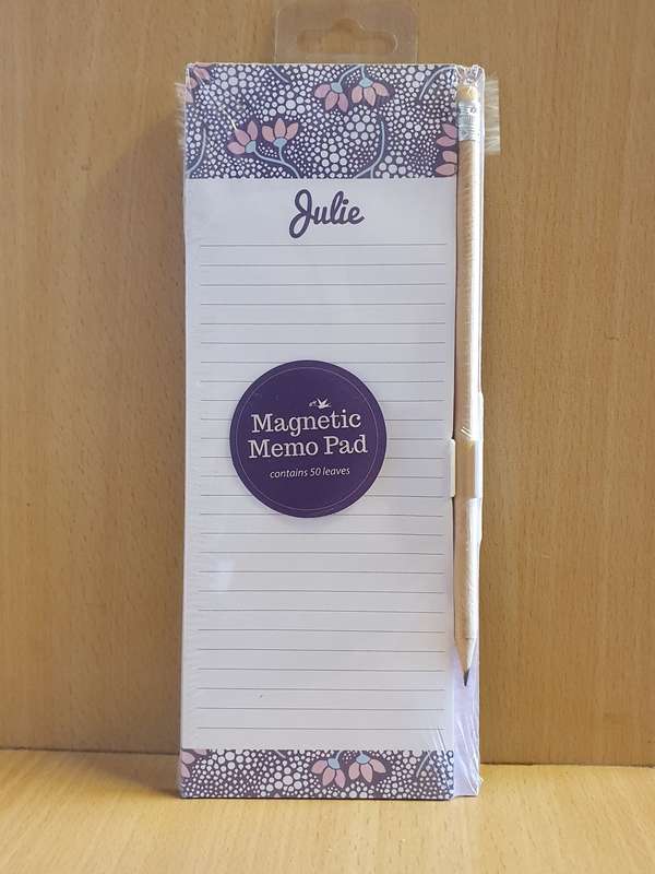 Magnetic Memo Pad - Julie