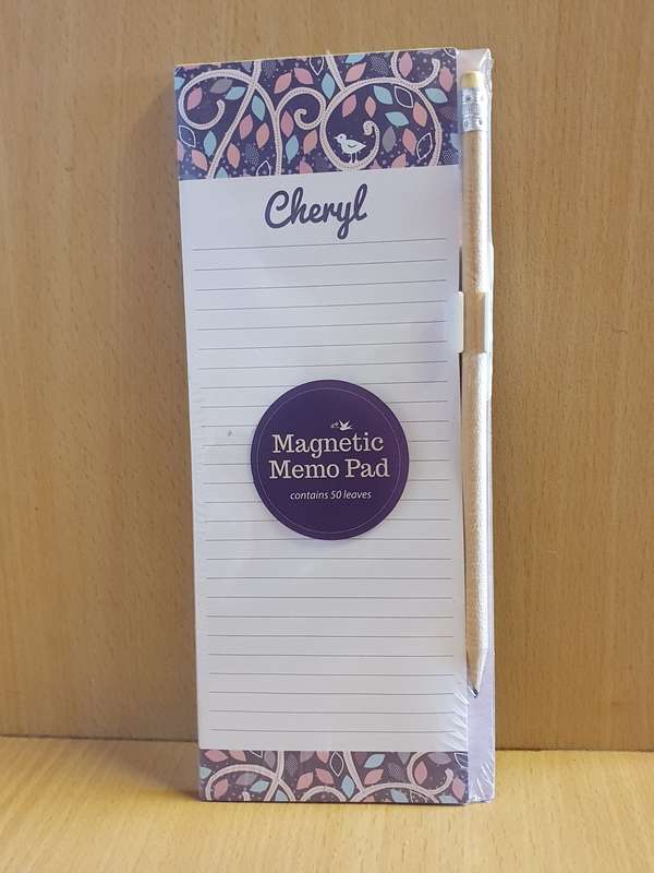 Magnetic Memo Pad - Cheryl