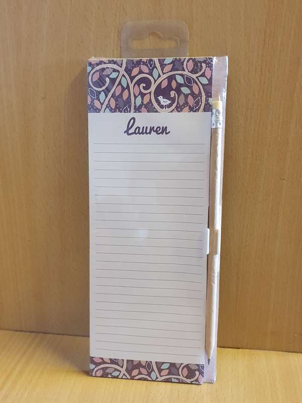 Magnetic Memo Pad - Lauren