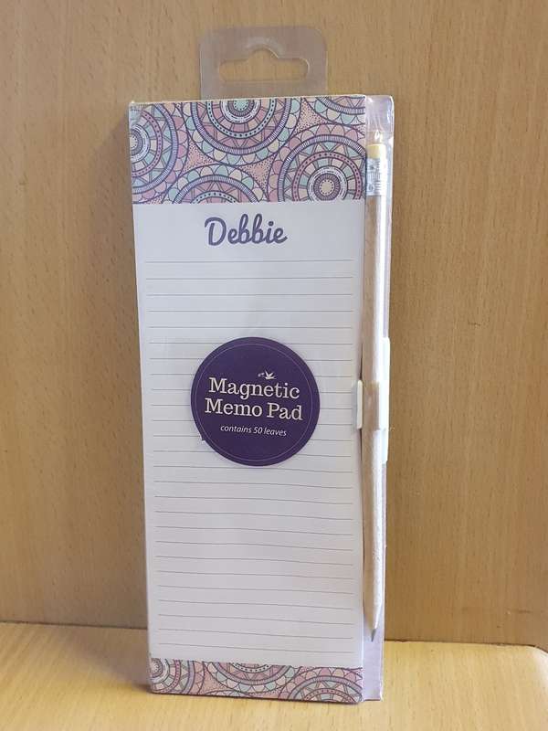 Magnetic Memo Pad - Debbie