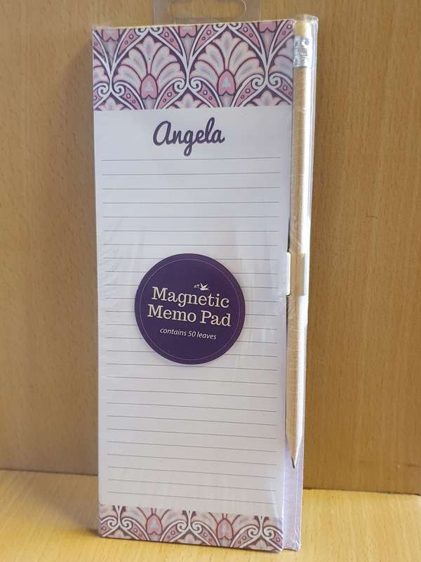 Magnetic Memo Pad - Angela