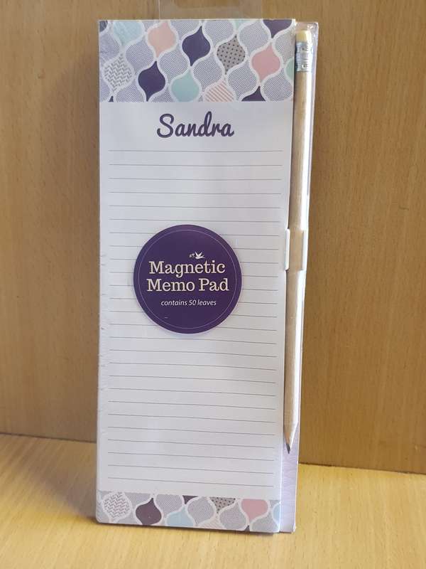 Magnetic Memo Pad - Sandra