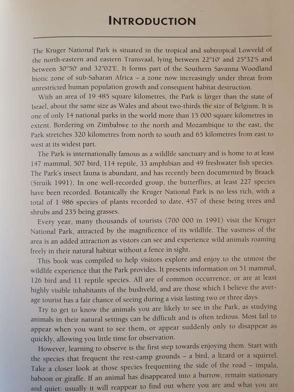 Animals of The Kruger National Park: G De Graaff (Paperback)