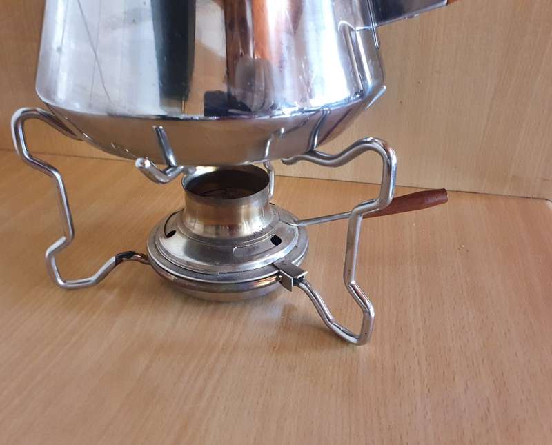 Mid Century Stainless Steel Fondue Pot