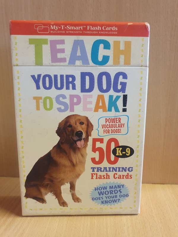 Teach Your Dog to Speak : 50 K-9 Training Flash Cards Box Set
