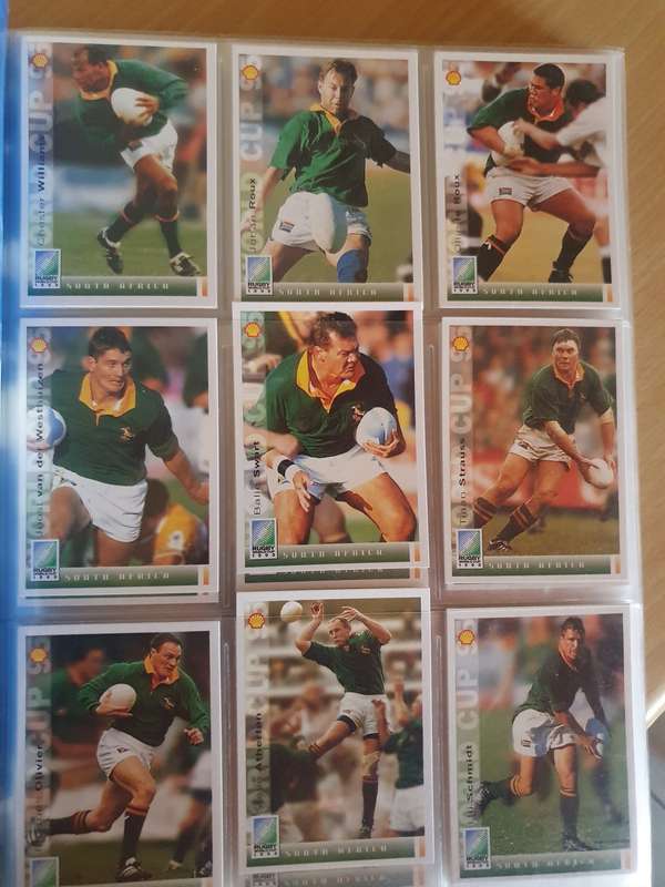 Rugby Collector`s Album (Rugby World Cup 1995)  includes 203 Shell Rugby Trading cards