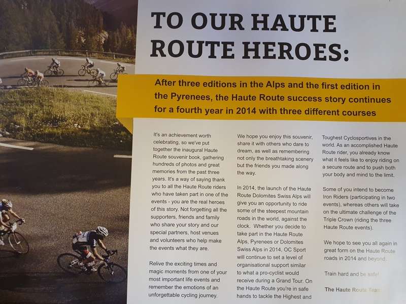 Haute Route Souvenir Book - The Highest and Toughest Cyclosportives in The World (Hardcover)