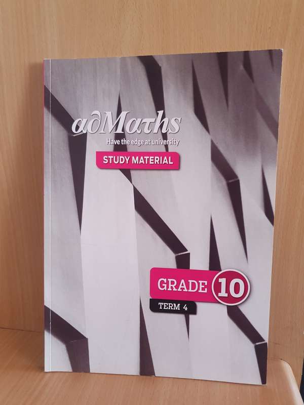 AdMaths Study Material - Term 4 - Grade 10