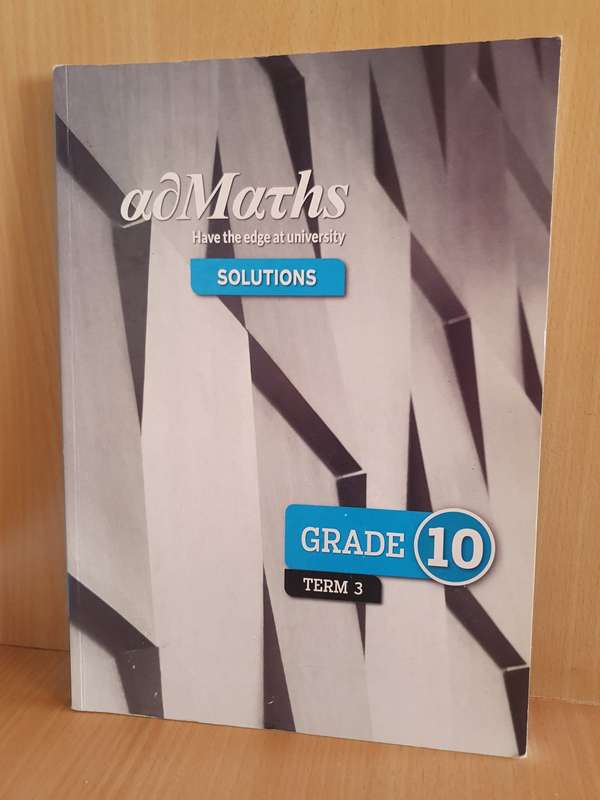 AdMaths Solutions Term 3 Grade 10