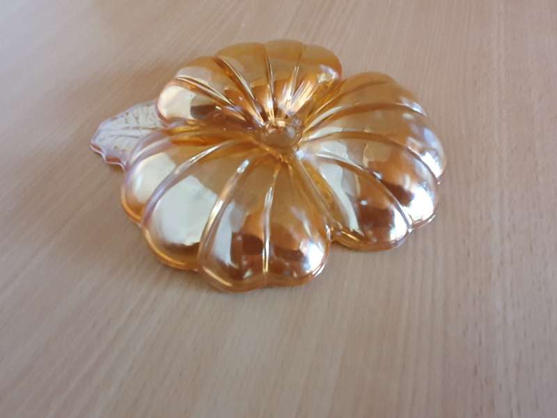 Vintage Scalloped Shape Carnival Glass Sweet Dish