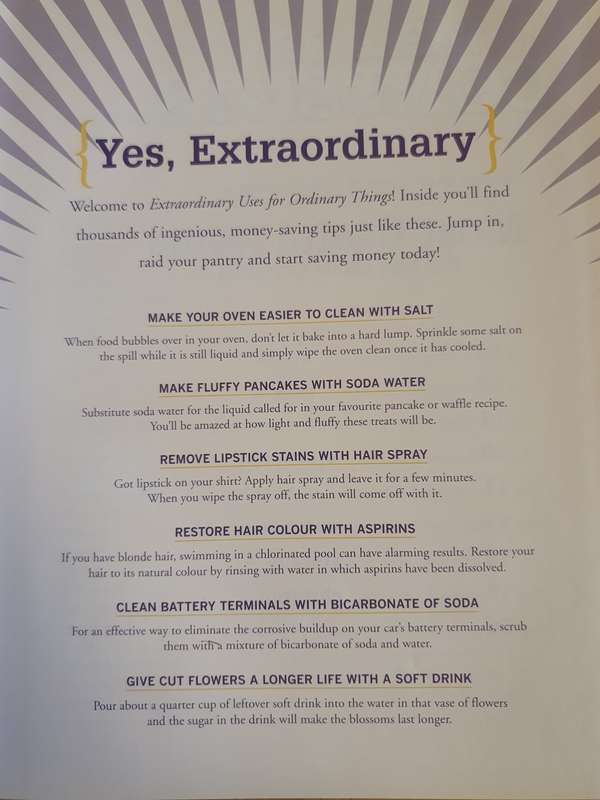 Reader`s Digest Extraordinary Uses for Ordinary Things (Hardcover)