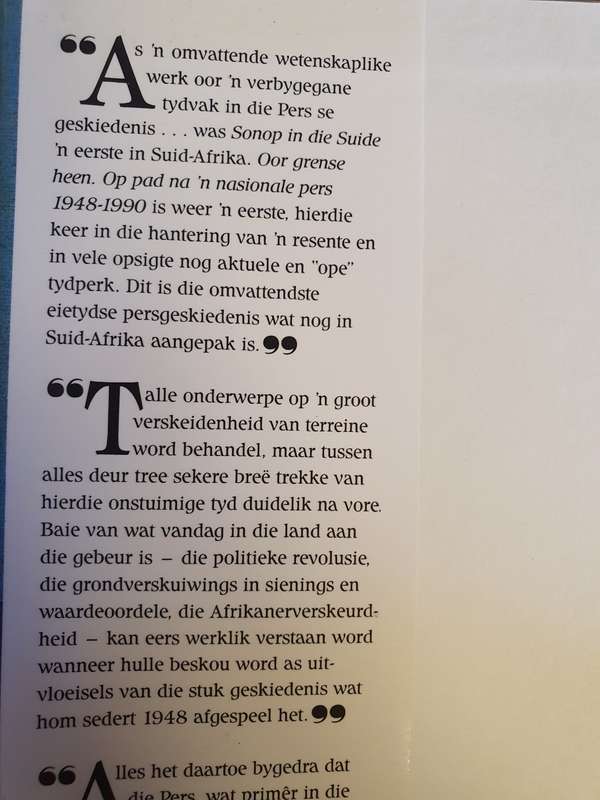 Oor Grense Heen: Op Pad na `n Nasionale Pers 1948-1990 -- W. D. Beukes [Redakteur]
