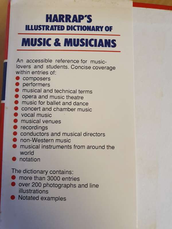Harrap`s Illustrated Dictionary of Music & Musicians (Hardcover)