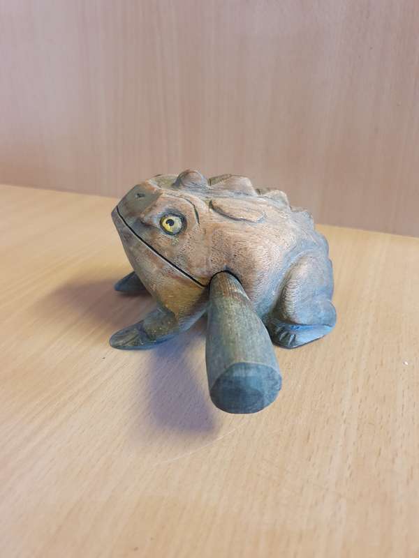 Lucky Wooden Frog