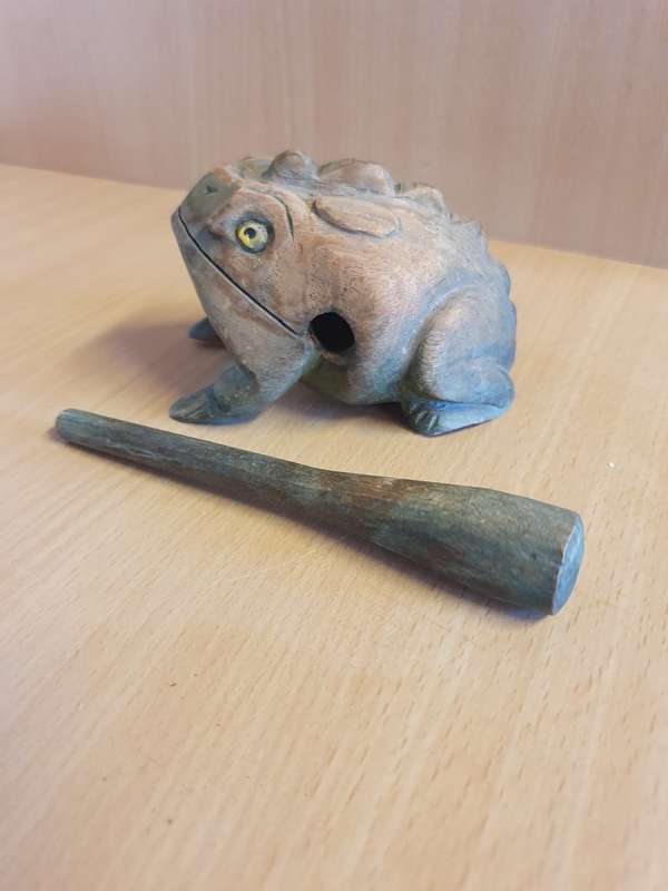 Lucky Wooden Frog
