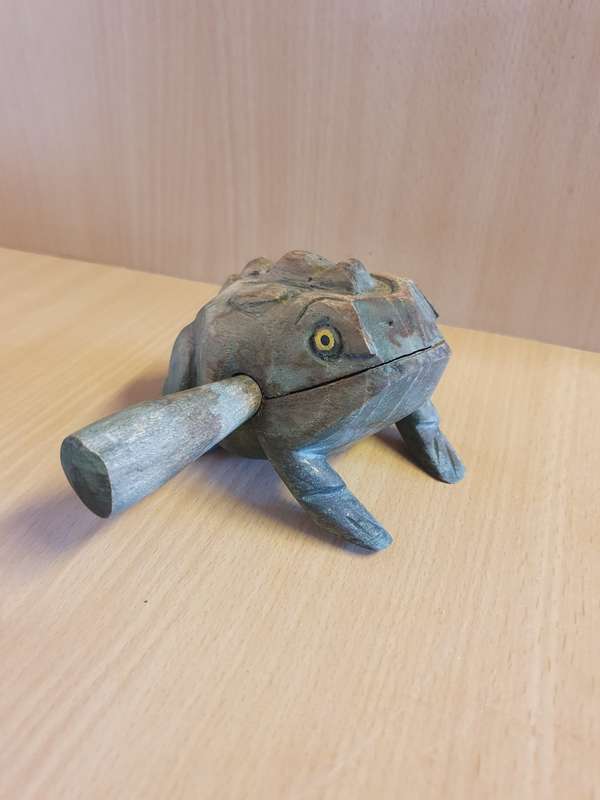 Lucky Wooden Frog
