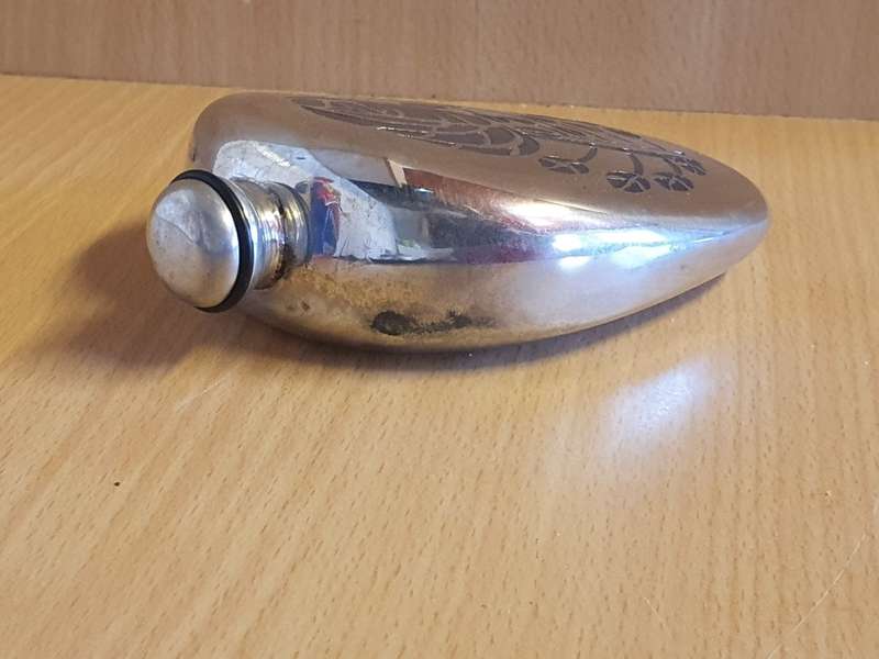 Charles Rennie Macintosh Pewter Hip Flask