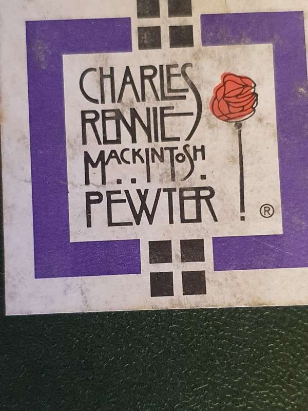Charles Rennie Macintosh Pewter Hip Flask