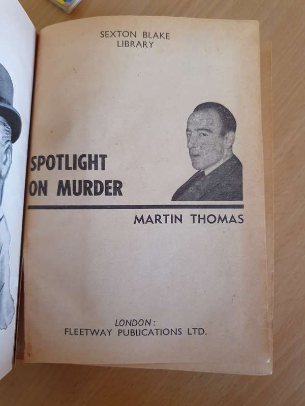 Sexton Blake Library - Spotlight on Murder: Martin Thomas