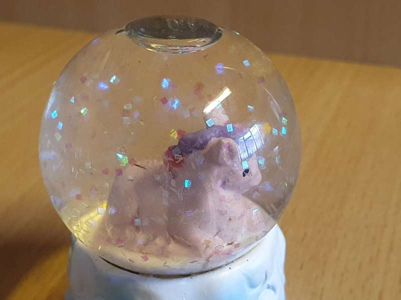 Small Pegasus Snow Globe (6cm x 6cm)