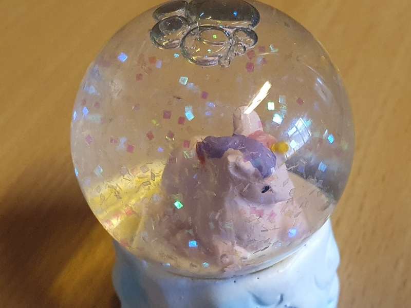 Small Pegasus Snow Globe (6cm x 6cm)