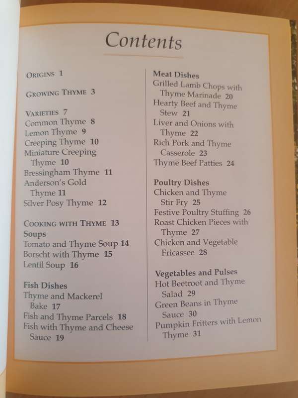 Margaret Roberts Little Book of Thyme (Hardcover)