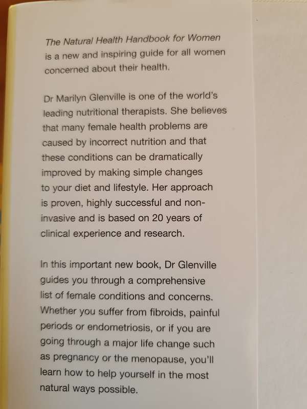 The Natural Health Handbook for Women : Marilyn Glenville PhD (Hardcover)