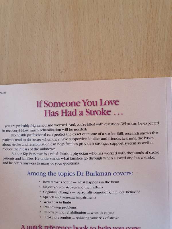 The Stroke Recovery Book - A Guide for Patients and Families: Kip Burkman, M.D. (Paperback)