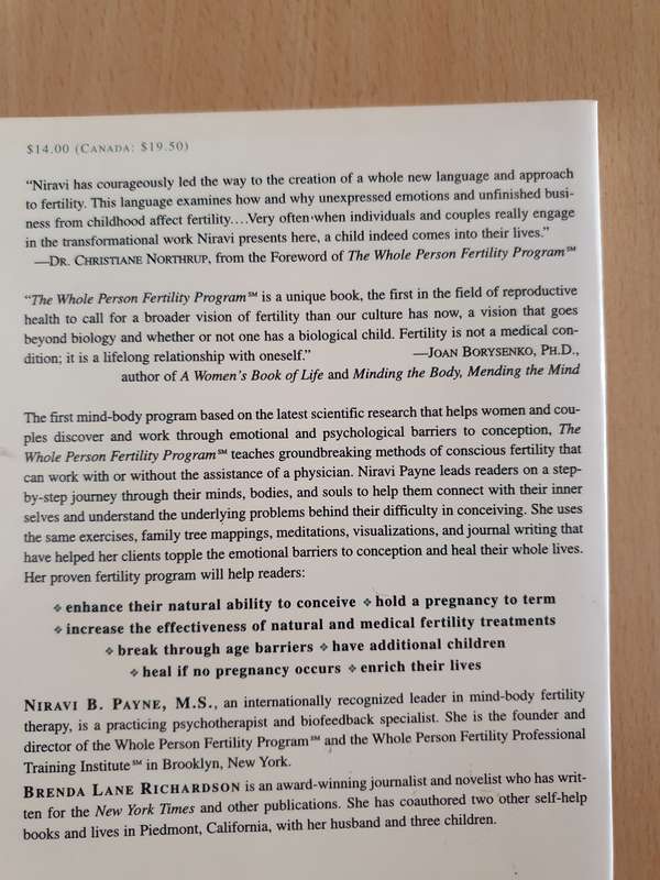 The Whole Person Fertility Program : Niravi B. Payne, M.S. (Paperback)