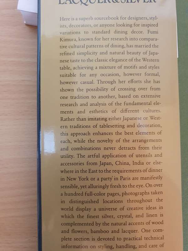 Lacquer & Silver - Oriental Elegance for Western Tables: Fumi Kimura (Hardcover)