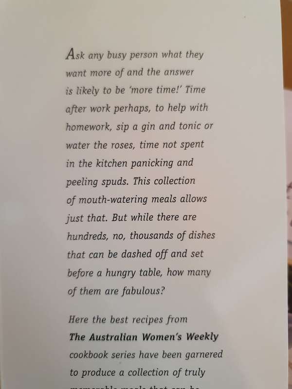 The Australian Women`s Weekly - Fast and Fabulous, Meals for Busy People (Paperback)