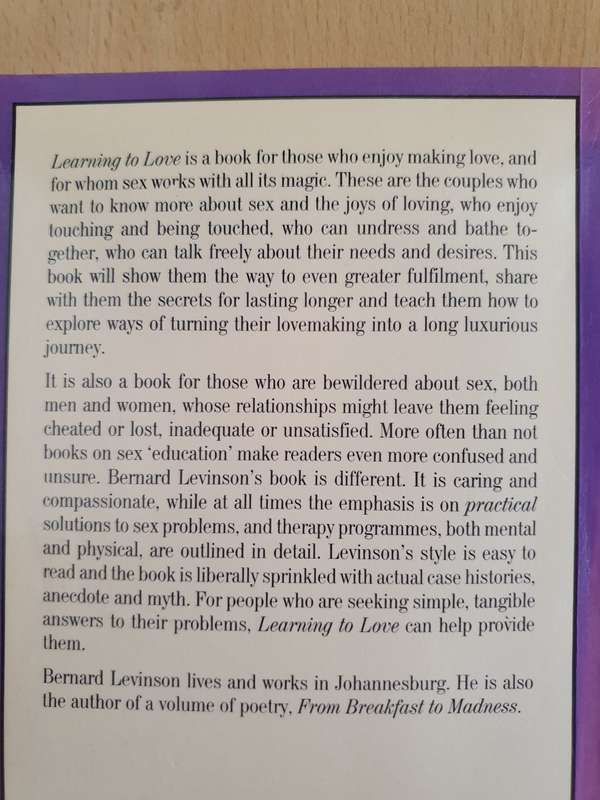 Learning to Love - A Guide to Successful Lovemaking: Bernard Levinson (Paperback)