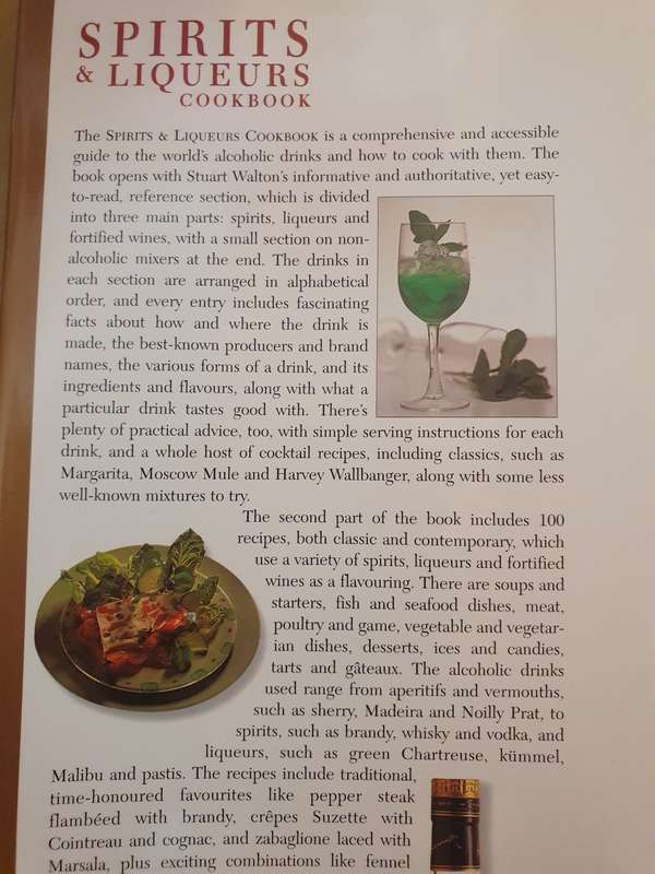 Spirits & Liqueurs Cookbook - Guide to alcohol-based drinks : Stuart Walton, Norma Miller