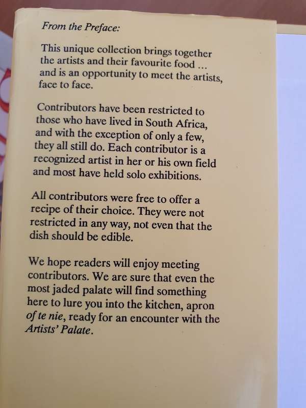 Artists` Palate - A Collection of artists` recipes compiled by Eduard Ladan and Jean Doyle Hardcover