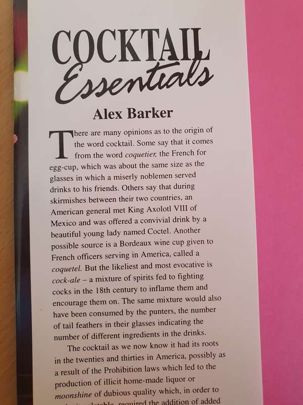 Cocktail Essentials : Alex Barber (Hardcover)